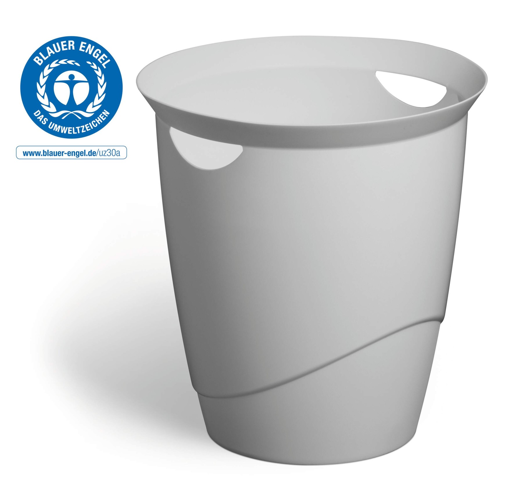 Durable Waste Bin ECO | Eco-Friendly Paper Basket | 16 Litre | Grey
