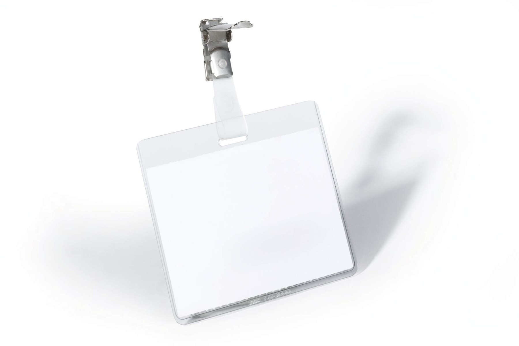 Durable Clip Name Tag ID Badge Card Holders + Inserts | 25 Pack | 60 x 90mm