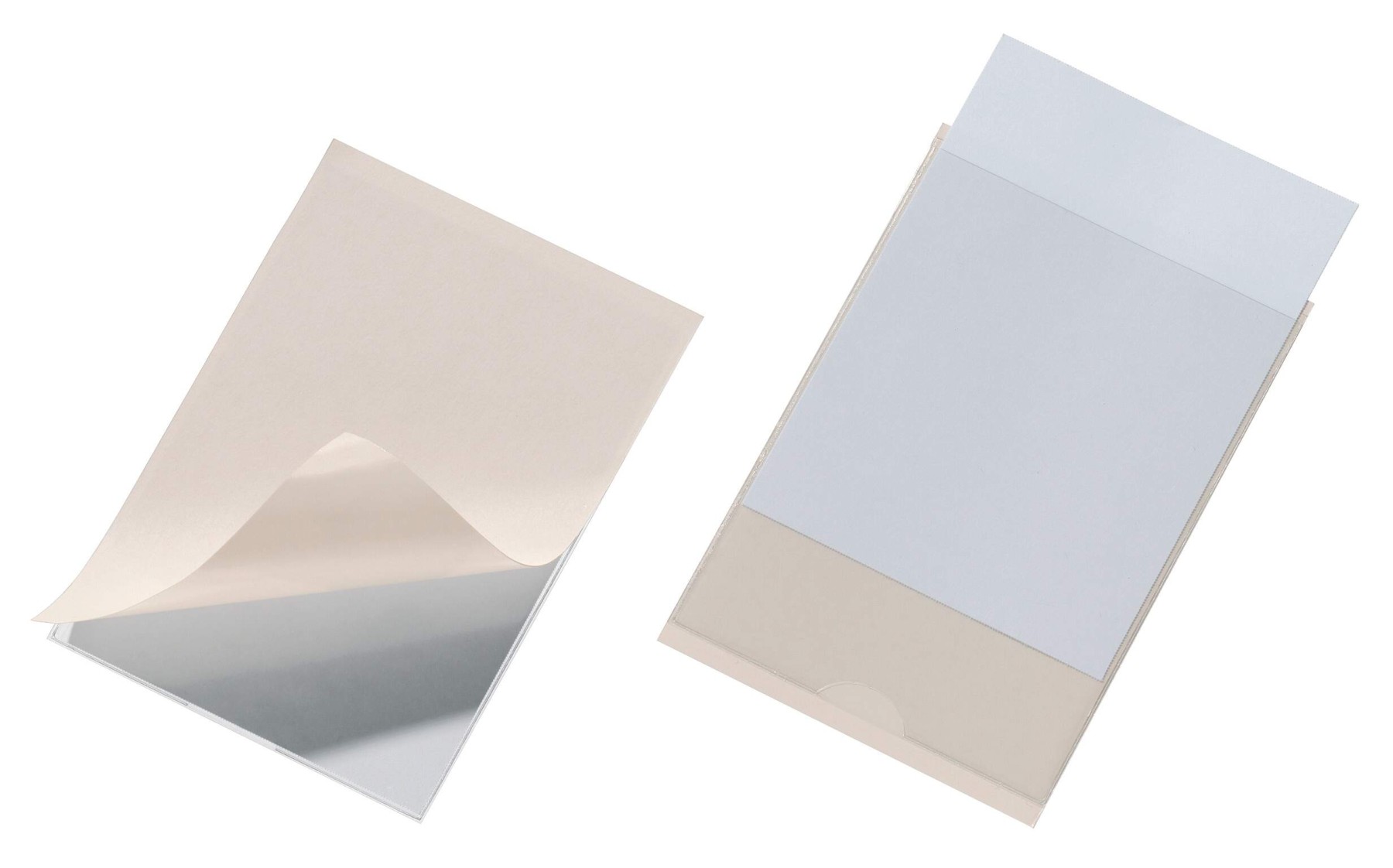 Durable POCKETFIX Self-Adhesive Clear Label Sleeve Pockets | 10 Pack | A7