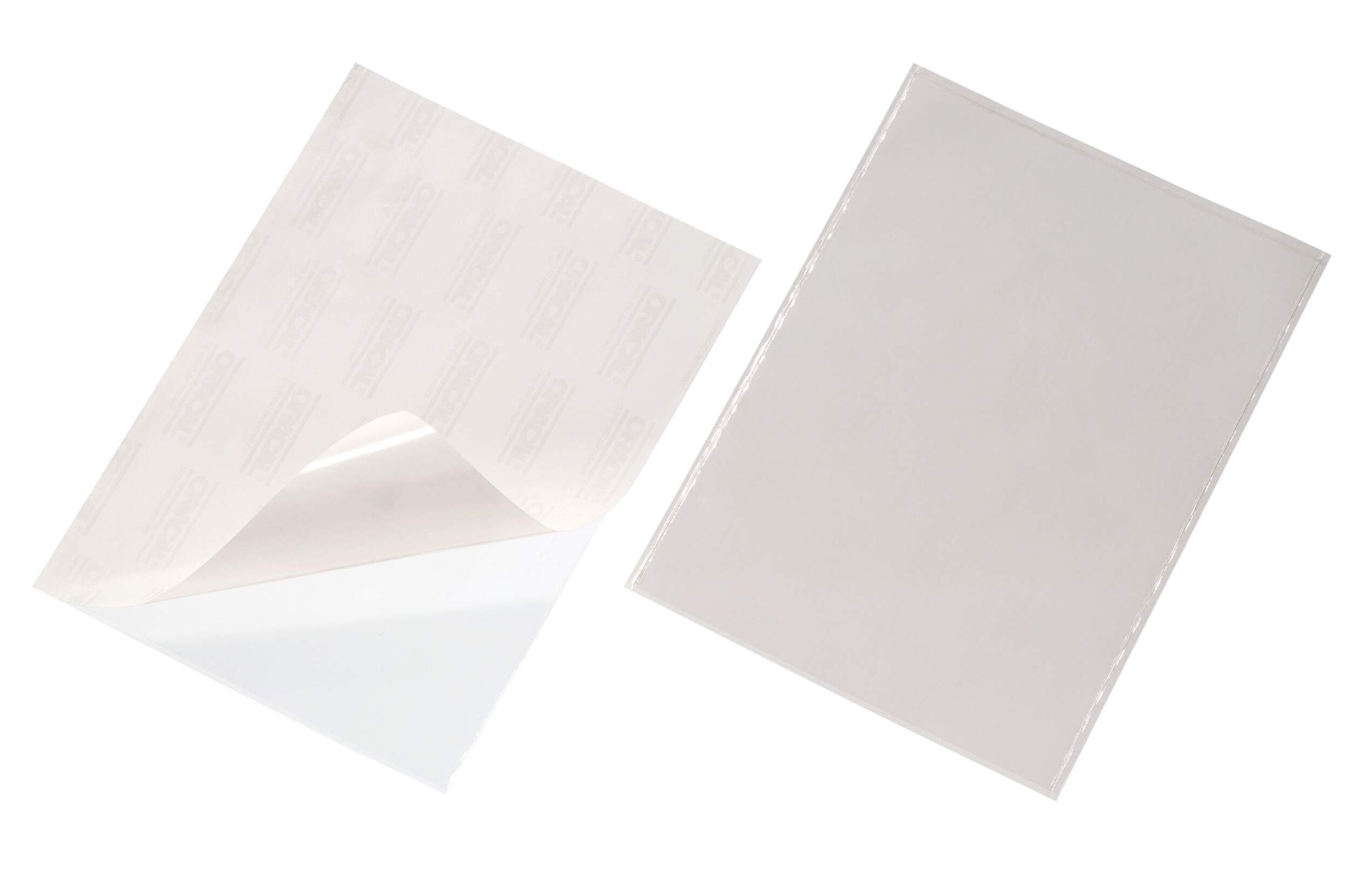 Durable POCKETFIX Self-Adhesive Clear Label Sleeve Pockets | 25 Pack | A4