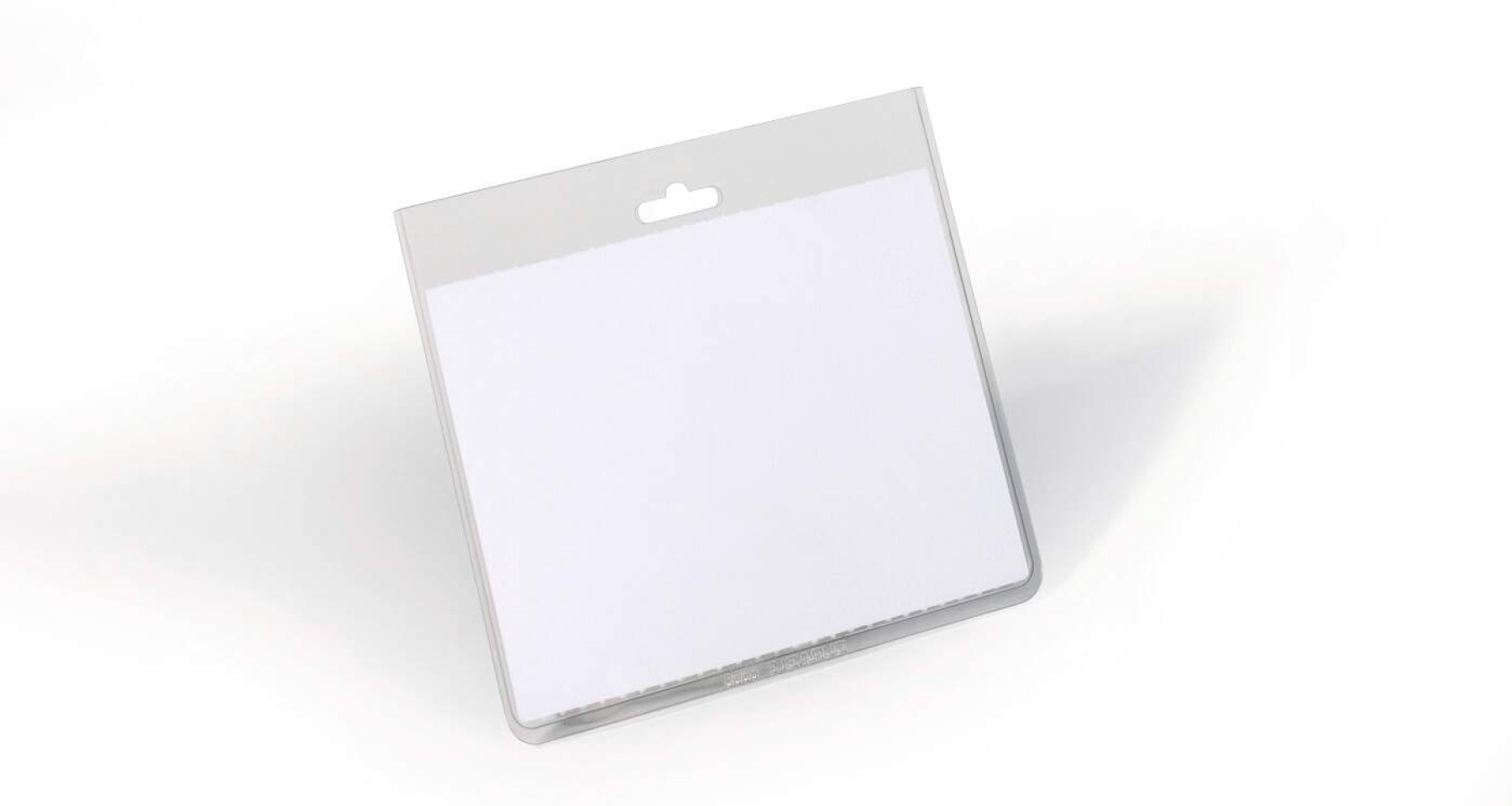 Durable Name Badge ID Card Holders with Insert Cards | 20 Pack | 60 x 90mm