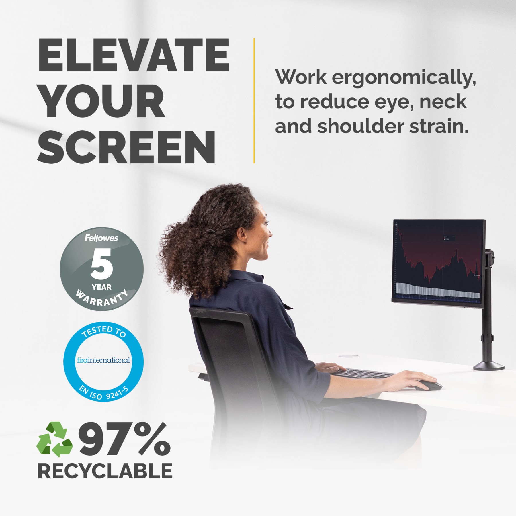 REFLEX SINGLE MONITOR ARM