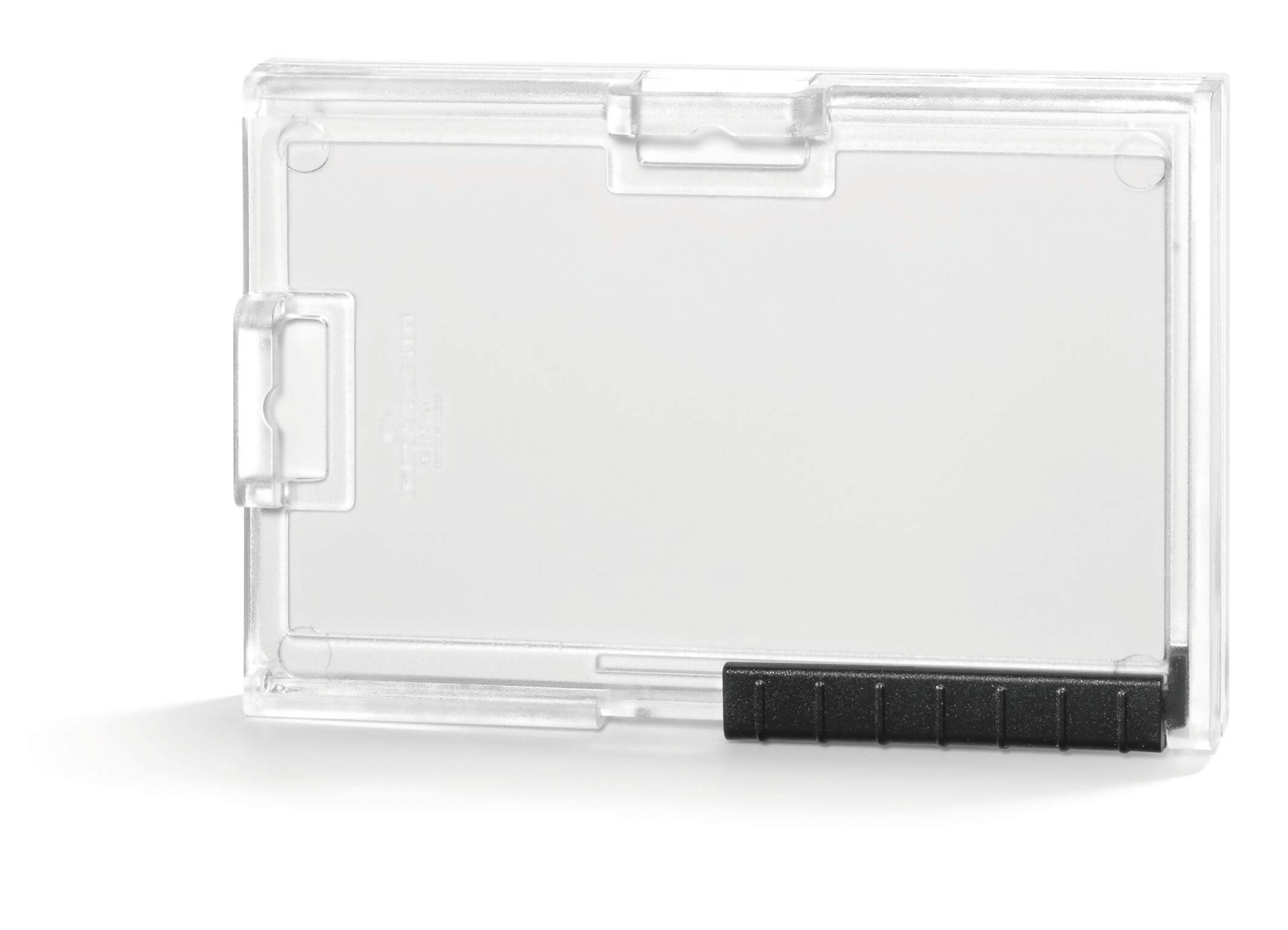 Durable PUSHBOX Security Pass ID Card Holders | 10 Pack | Clear