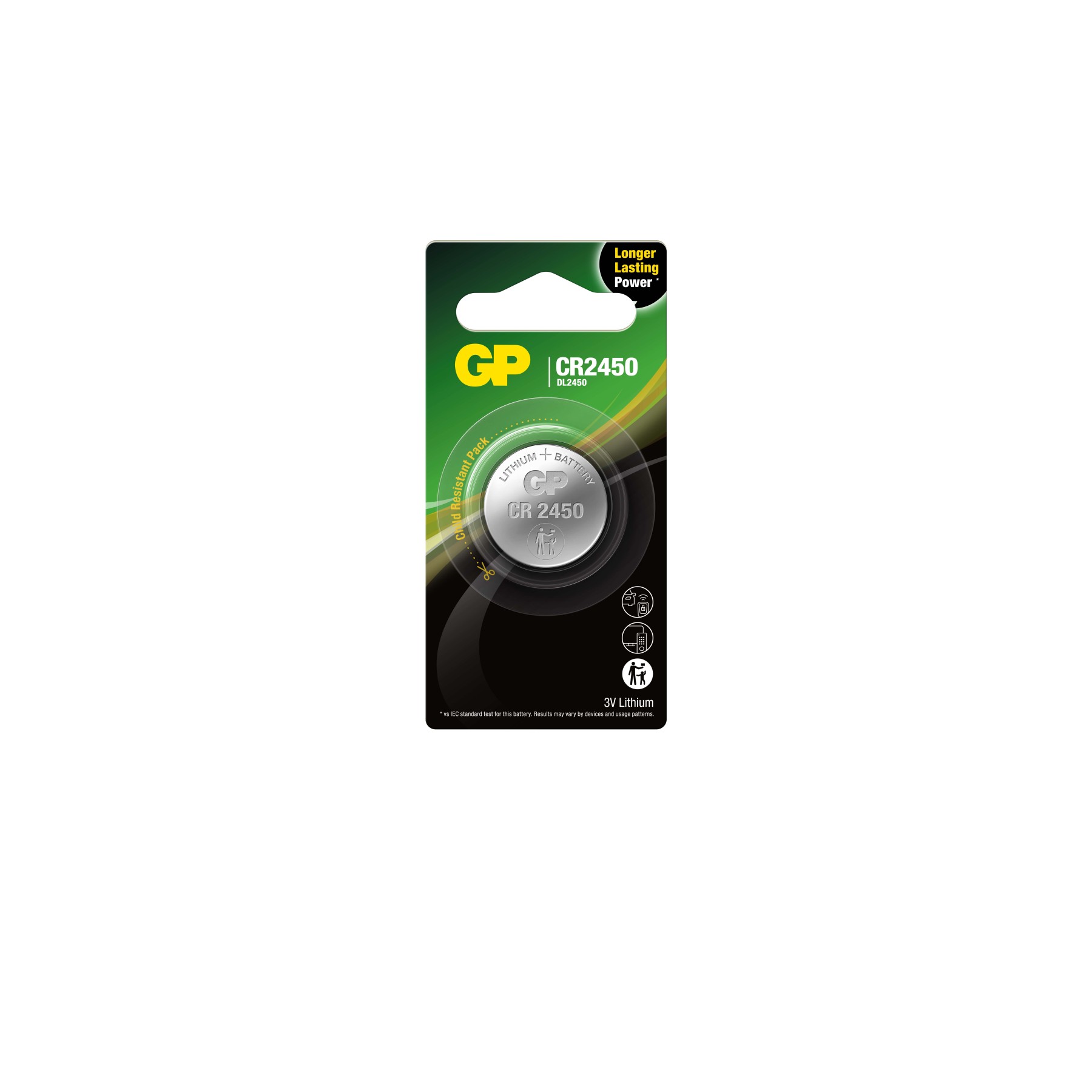 H-Squared - GP CR2450 Pack of 1