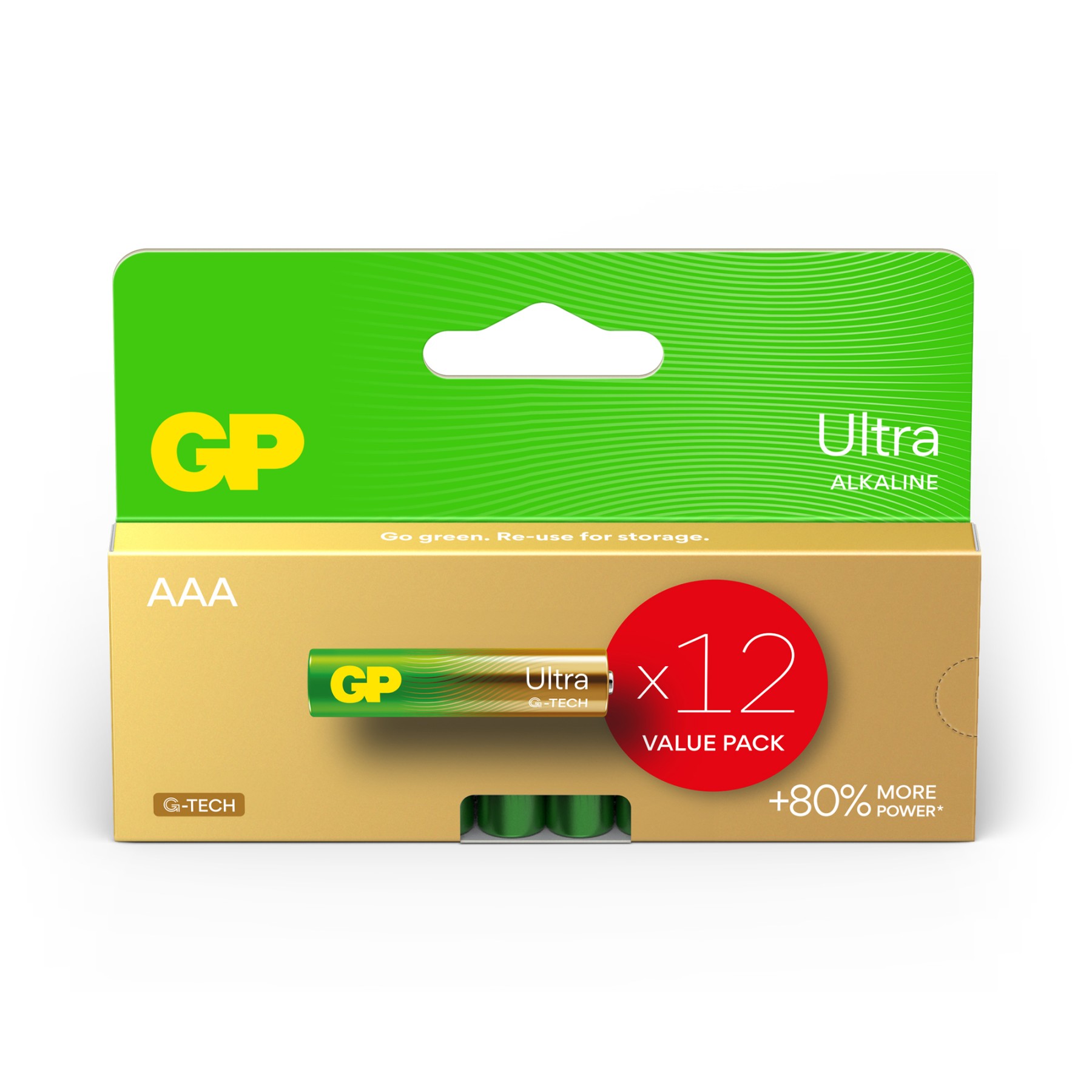 GP Ultra Alkaline AAA Pack of 12 