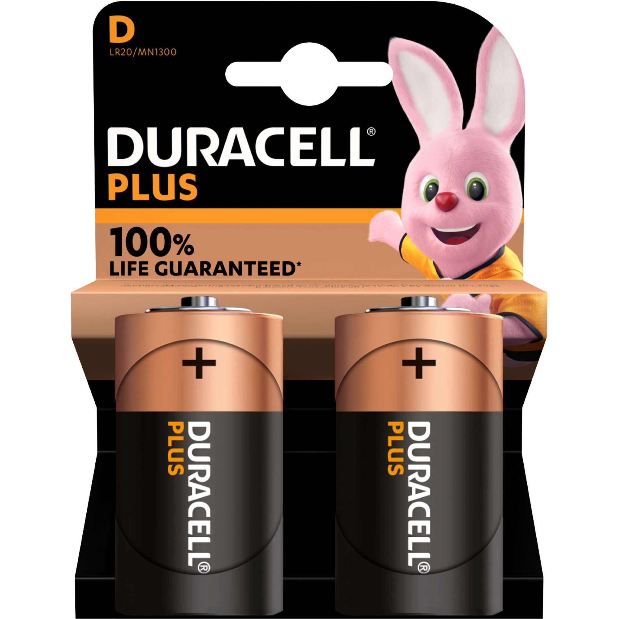 Duracell Plus Power D Pack of 2