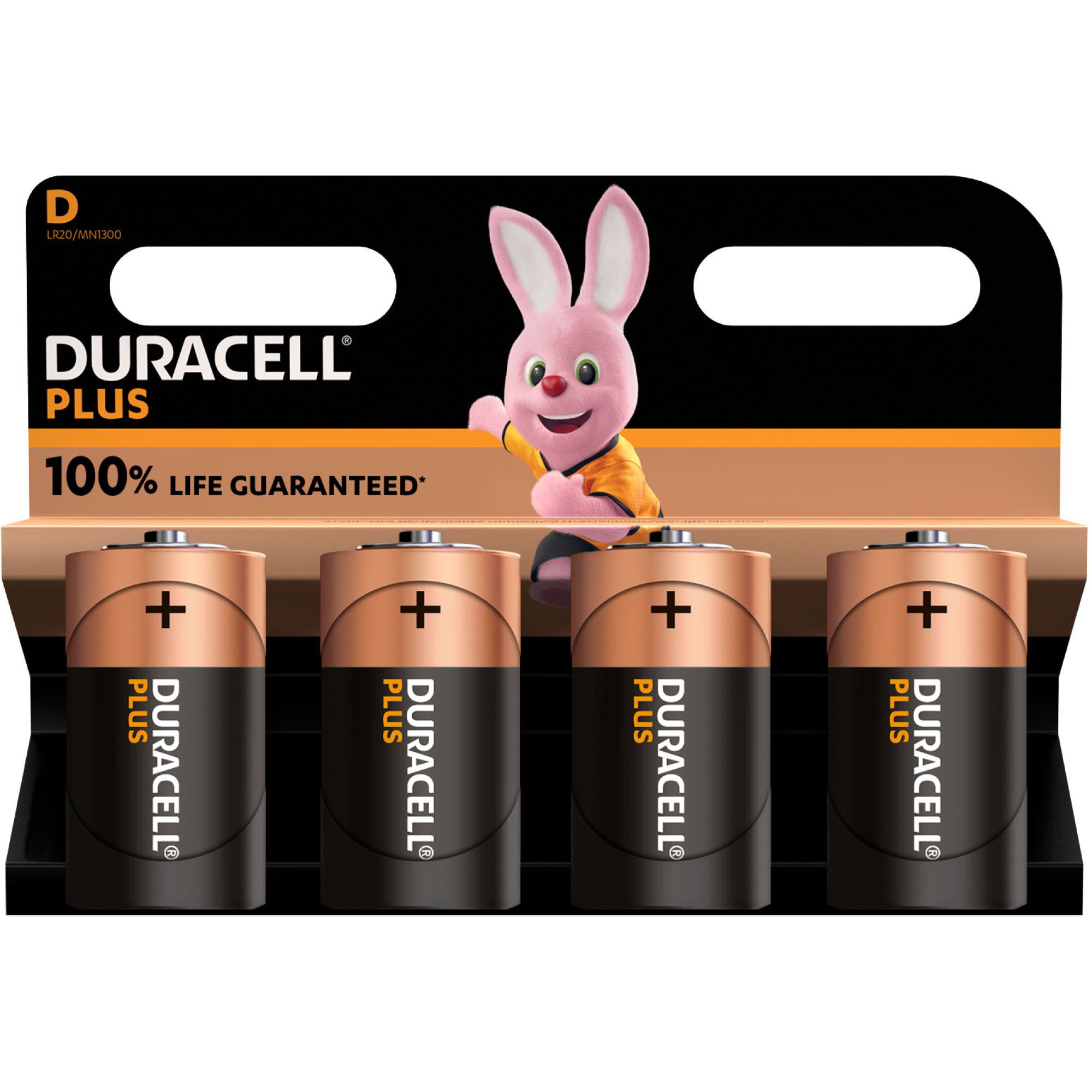 Duracell Plus Power D Pack of 4