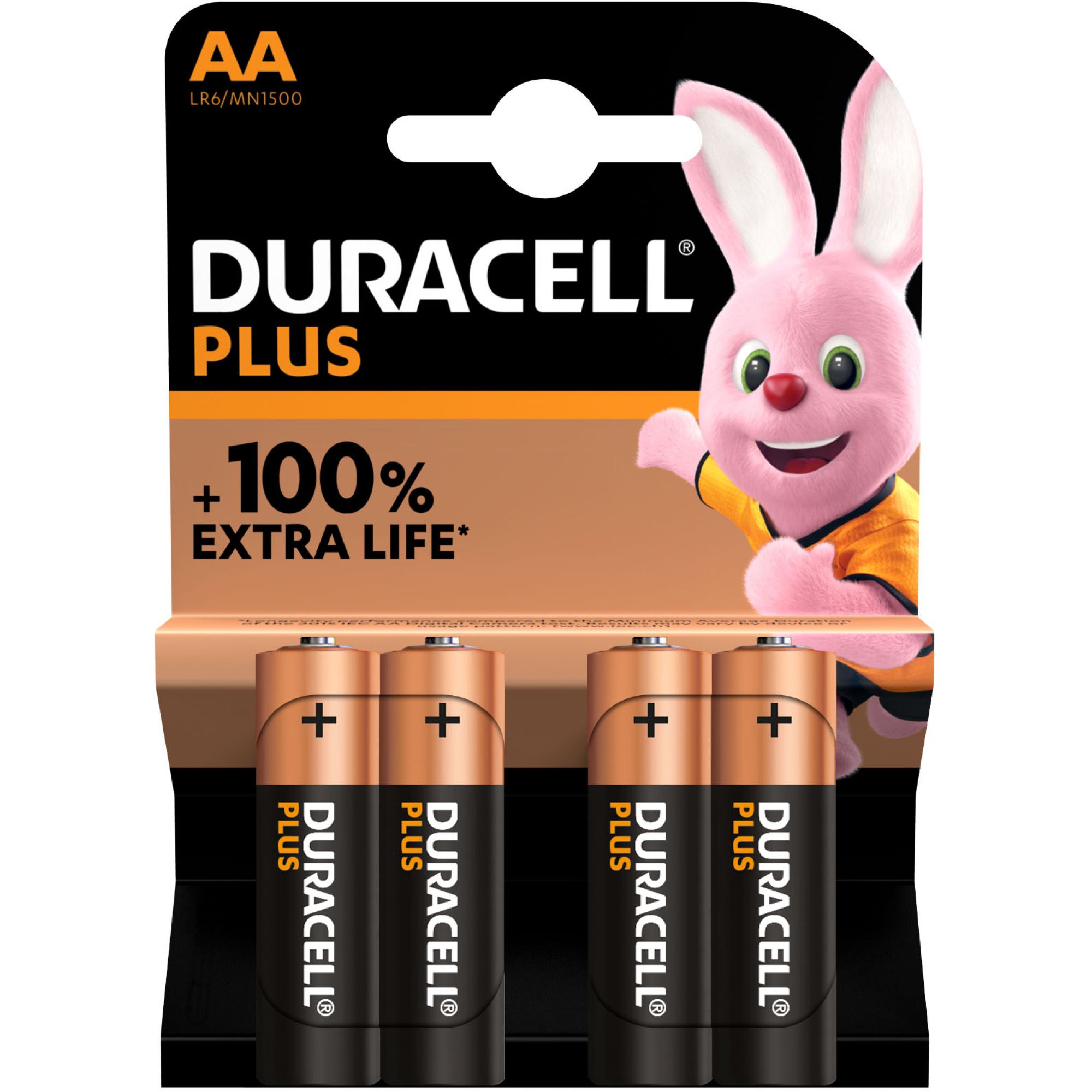 Duracell Plus Power AA Pack of 4