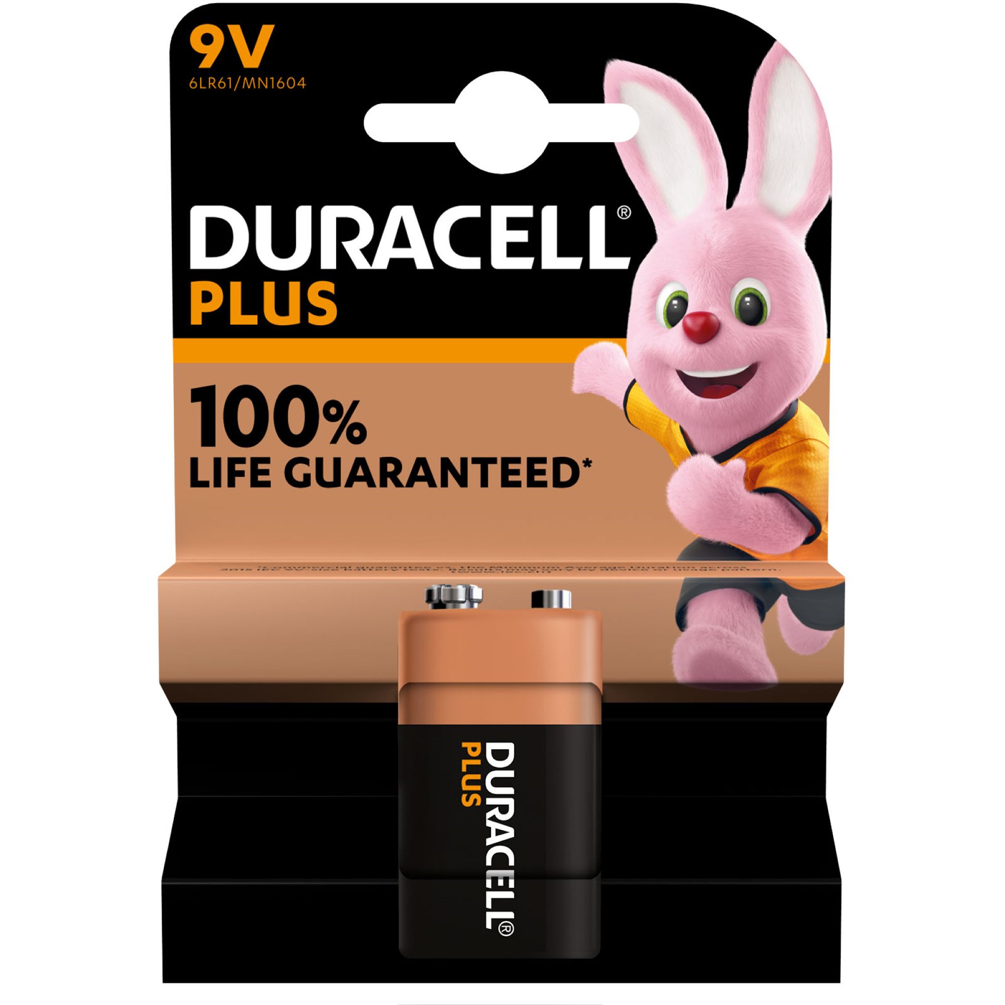 Duracell Plus Power 9V Pack of 1