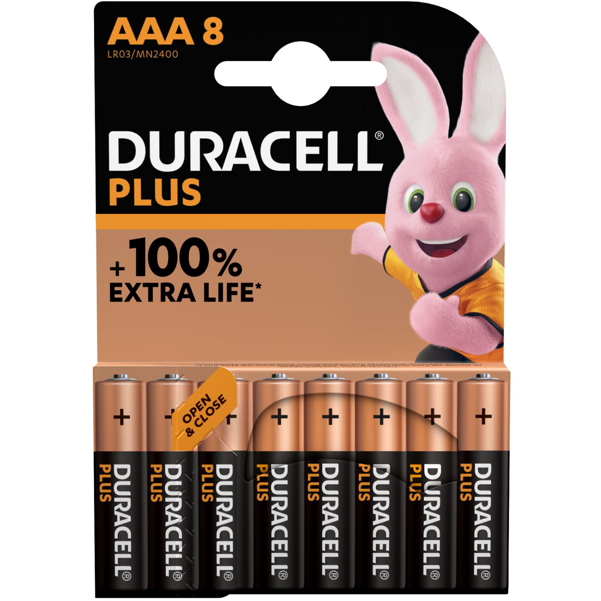 Duracell Plus Power AAA Pack of 8