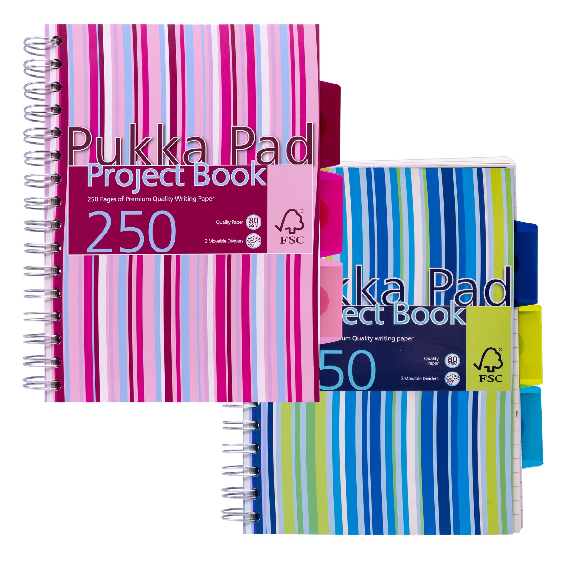 A5 Project Book - 8 packs of 3 per box FSC Mix