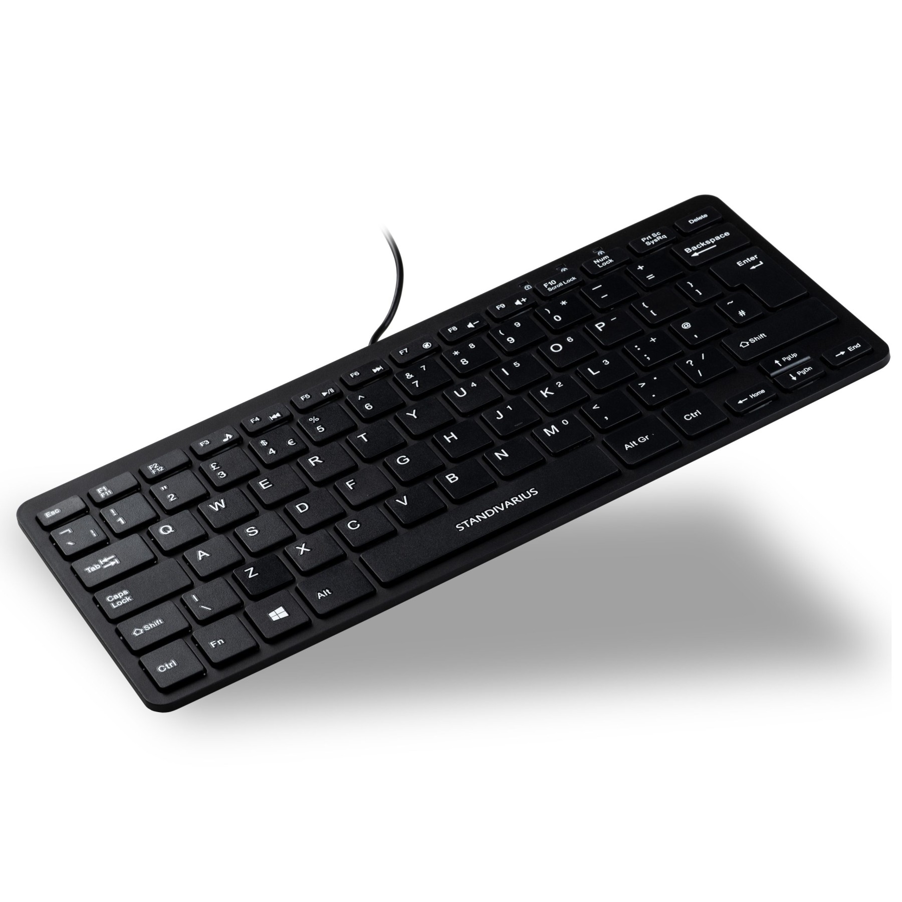 standivarius Piano II USB Wired Compact Keyboard | Pack of 1 |  Black